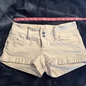 YMI White Jean Shorts